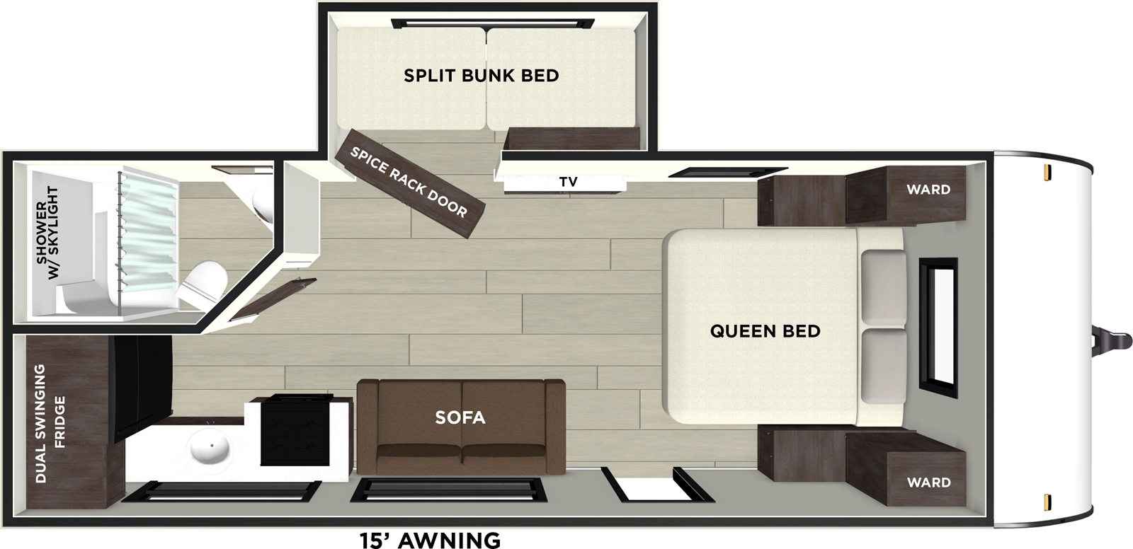 Salem Fsx 162RBS Floorplan